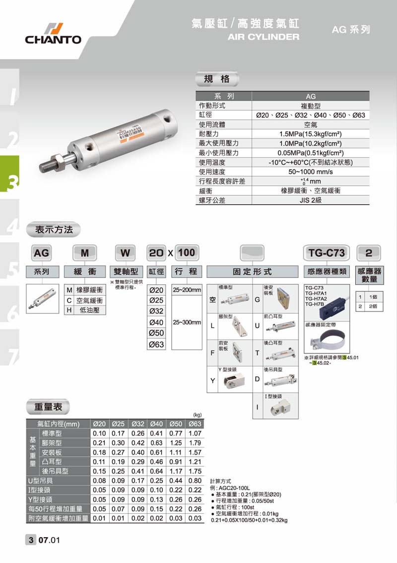 AG 高强度气缸